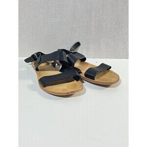 Marc Fisher Black Leather Strappy Sandals Sz. 8‎
